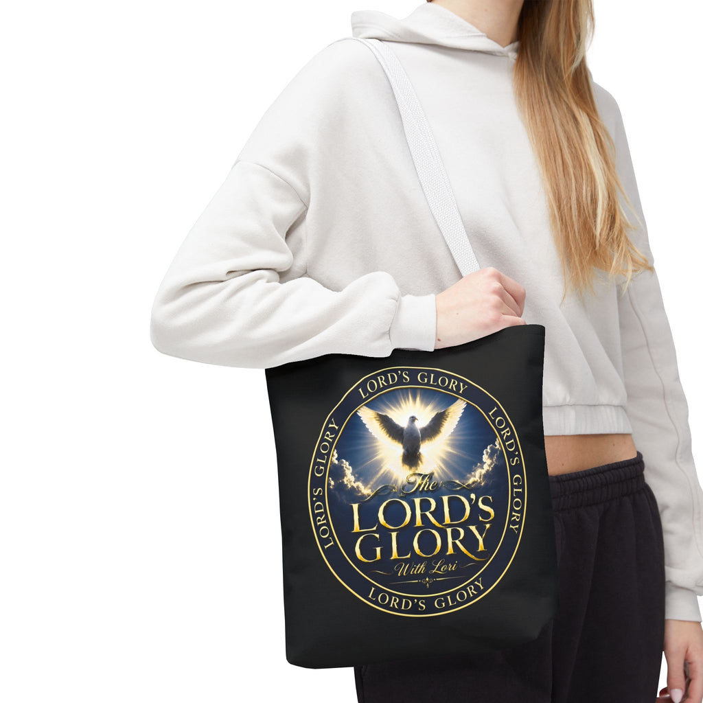 Tote Bag — "The Lord's Glory with Lori" Christian Dove Tote (Faith-Inspired Church Bag)