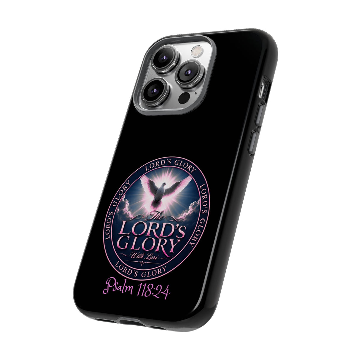 Christian Phone Case – "Lord's Glory with Lori" Dove Design Tough Case (Protective Phone Cover)