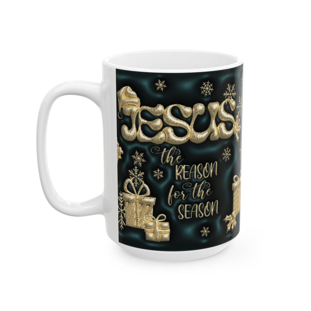 Festive Holiday Ceramic Mug | Christmas Coffee Cup, Gift for Him/Her, Seasonal Drinkware, Holiday Present, Merry X-Mas Decor