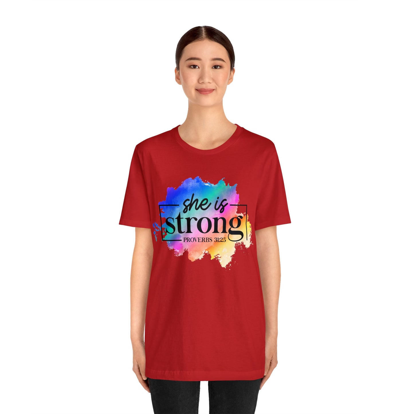 She is Strong - Unisex Jersey Short Sleeve Tee