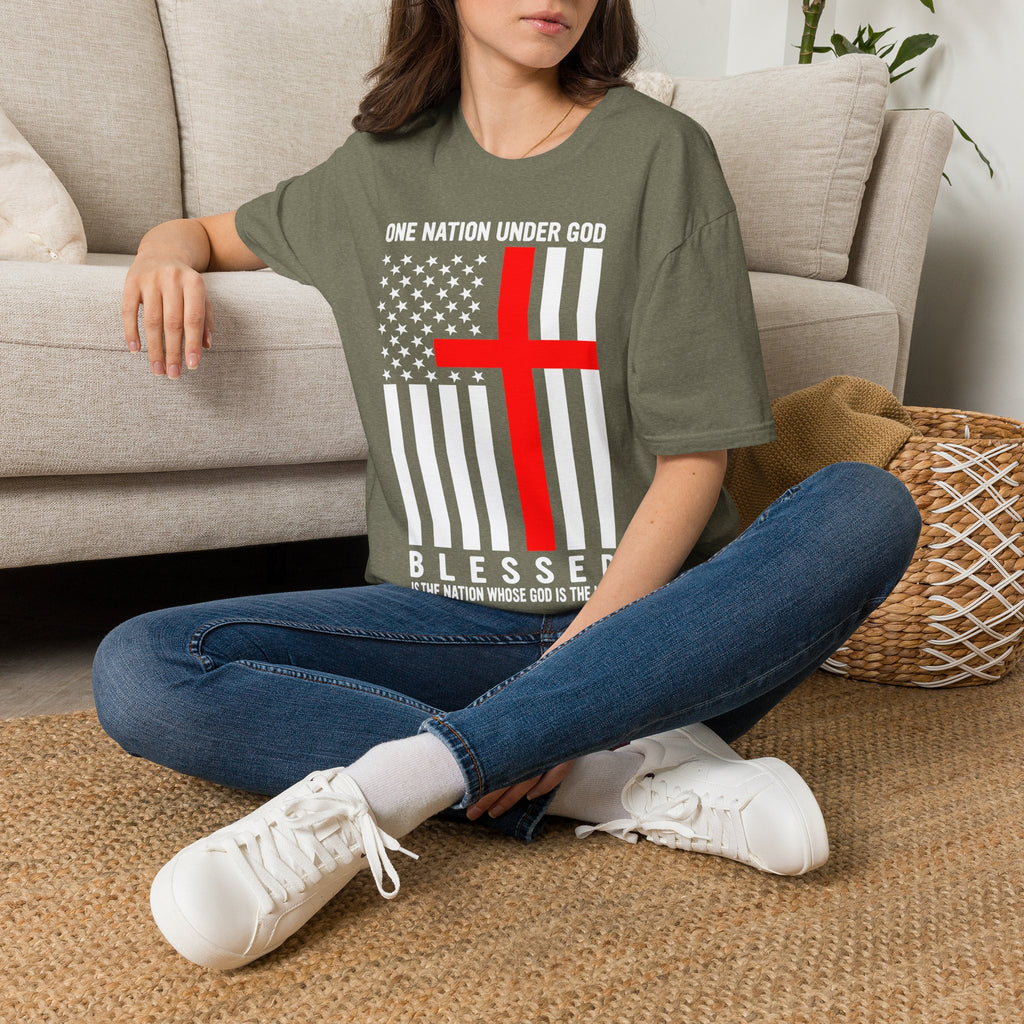 One Nation Under GOD - Mens Womans Softstyle T-Shirt