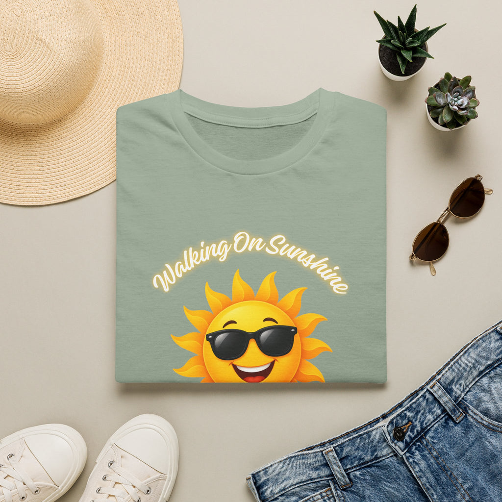 Sunshine Smiles T-Shirt — Sunglasses Sun with Psalm 118:24 Inspirational Tee