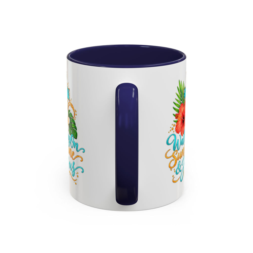 Walking on Sunshine & Jesus Coffee Mug – Floral Cross Accent Mug