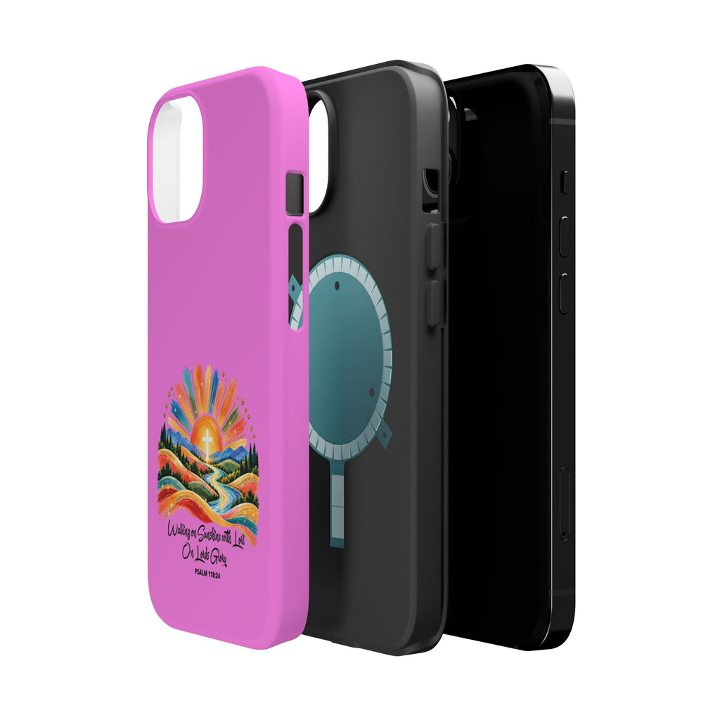 Magnetic Phone Case – “Walking on Sunshine with Lords Glory” Sunrise Design
