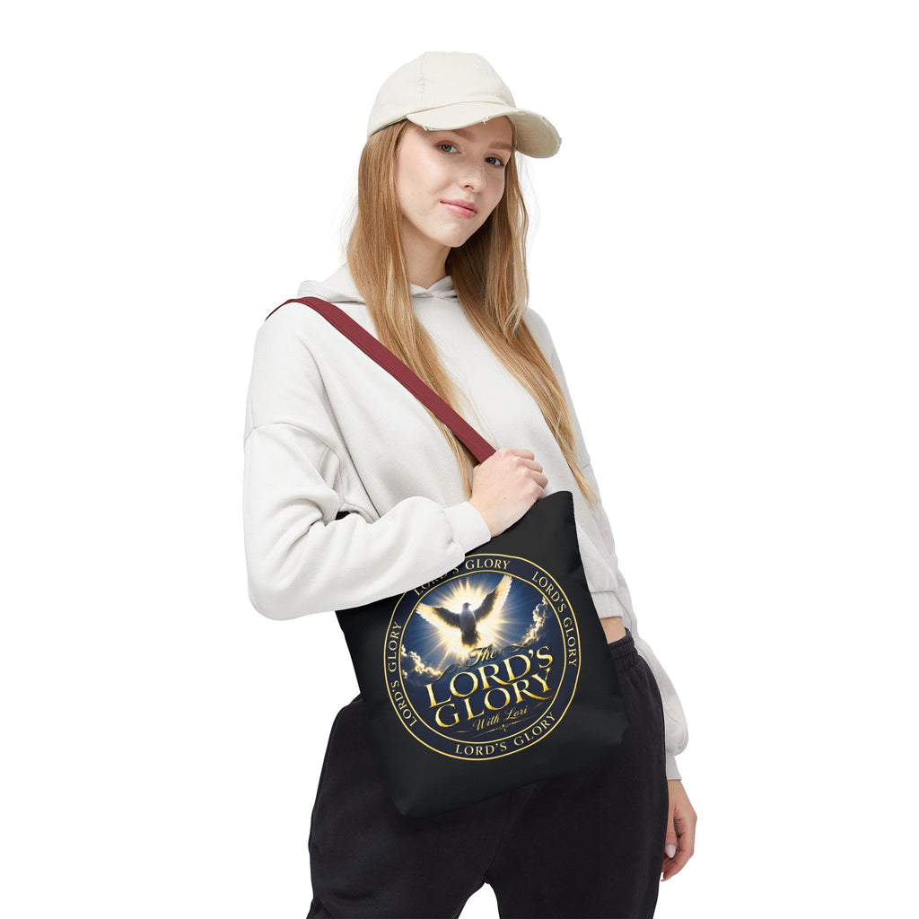 Tote Bag — "The Lord's Glory with Lori" Christian Dove Tote (Faith-Inspired Church Bag)