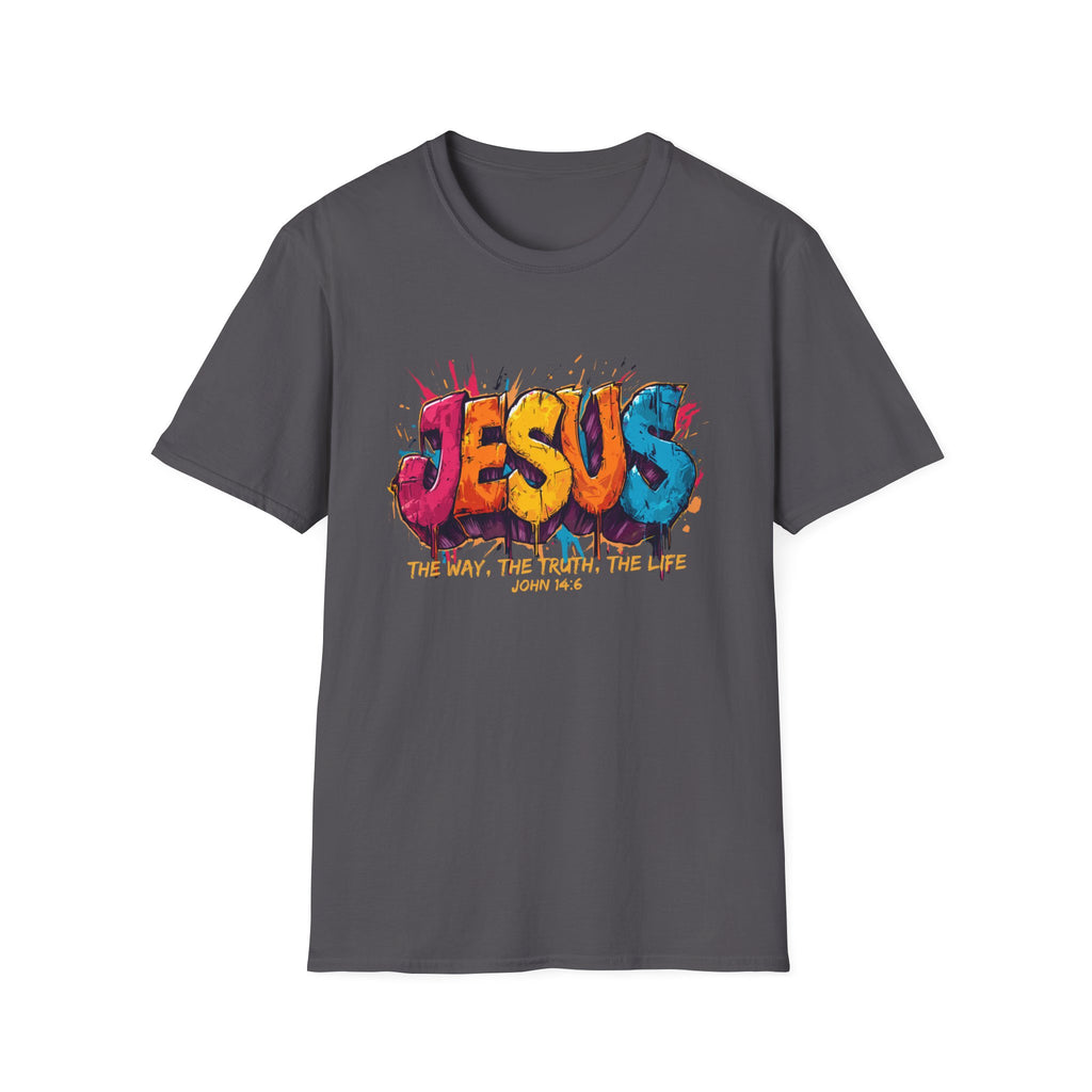 JESUS  Splash T-Shirt | Colorful Street Art Christian Tee