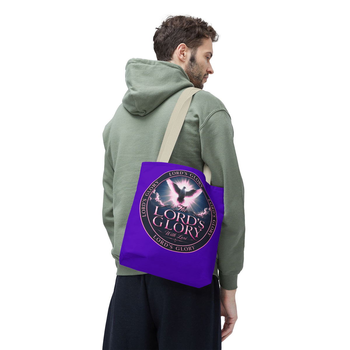 Inspirational 'The Lord's Glory with Lori' Tote Bag — Christian Faith AOP Shopper