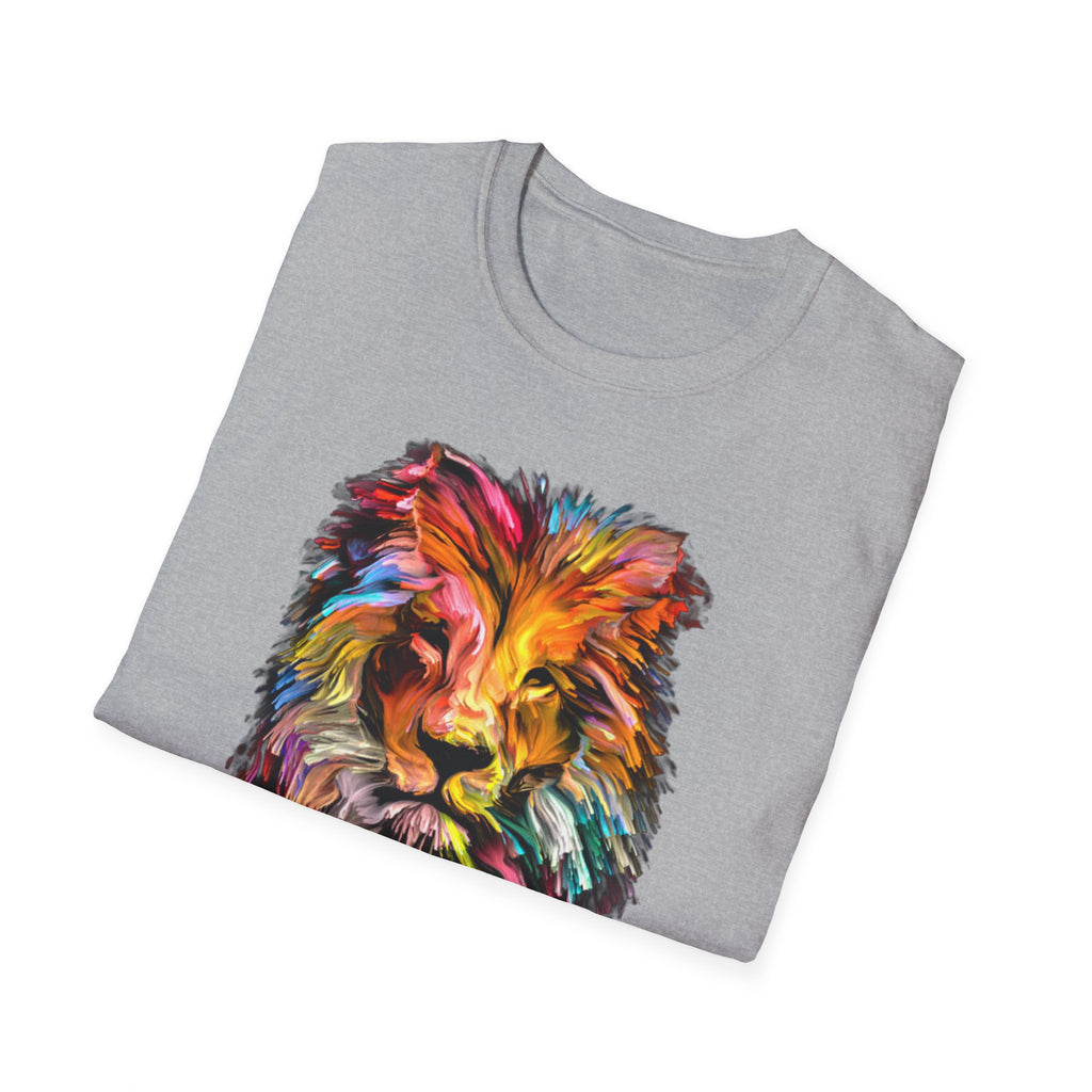 Lion of Judah Colorful Lion T-Shirt — "The Lion of Judah / Aryeh Yehudah" Graphic Tee