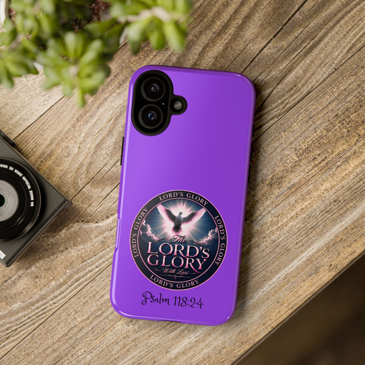 Christian Phone Case – "Lord's Glory with Lori" Dove Design Tough Case (Protective Phone Cover)