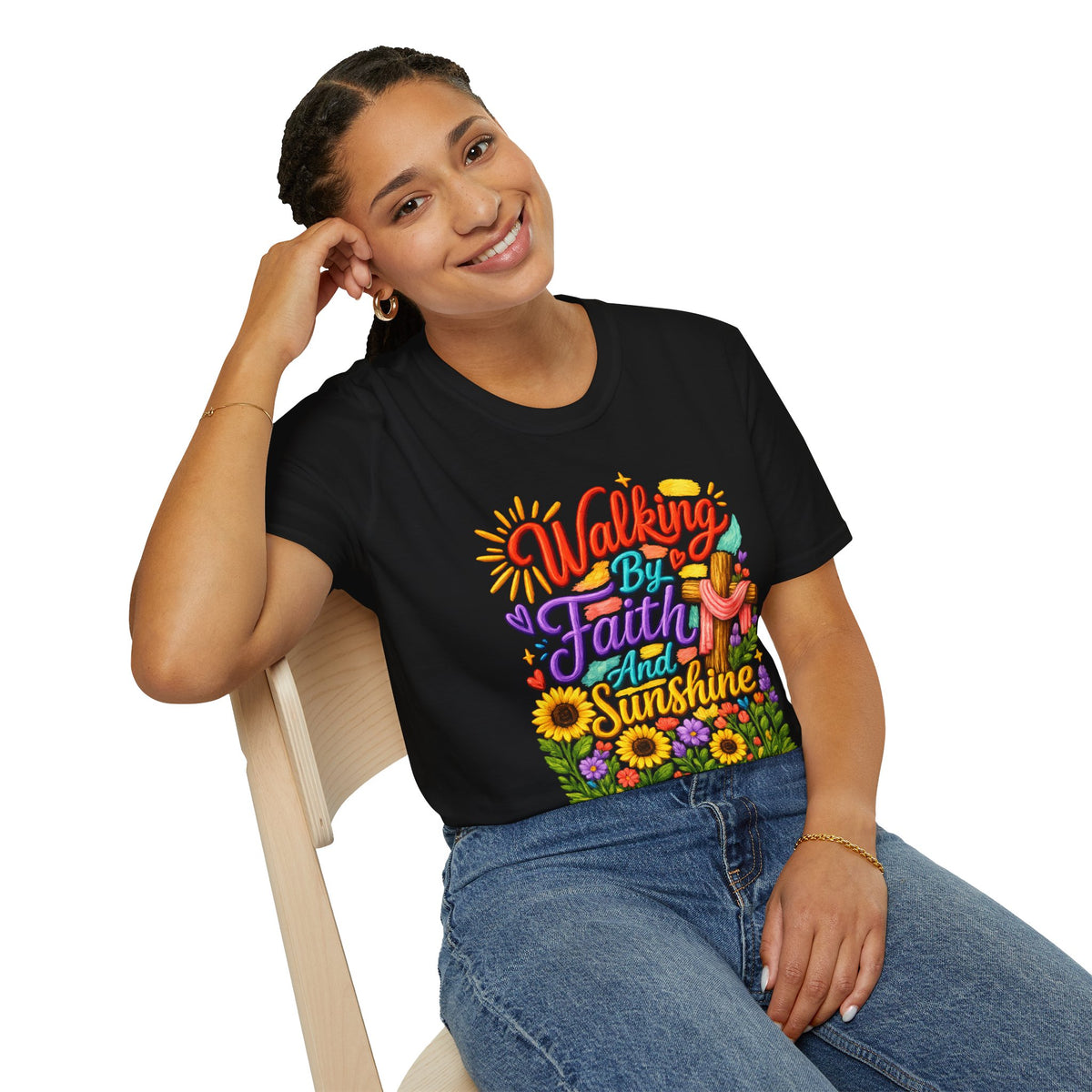 Walking By Faith and Sunshine T-Shirt