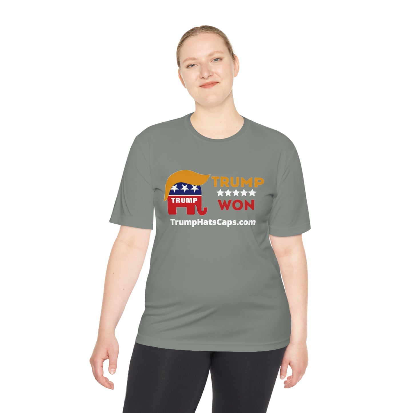 Trump Won (TrumpHatsCaps.com) Unisex Moisture Wicking Tee