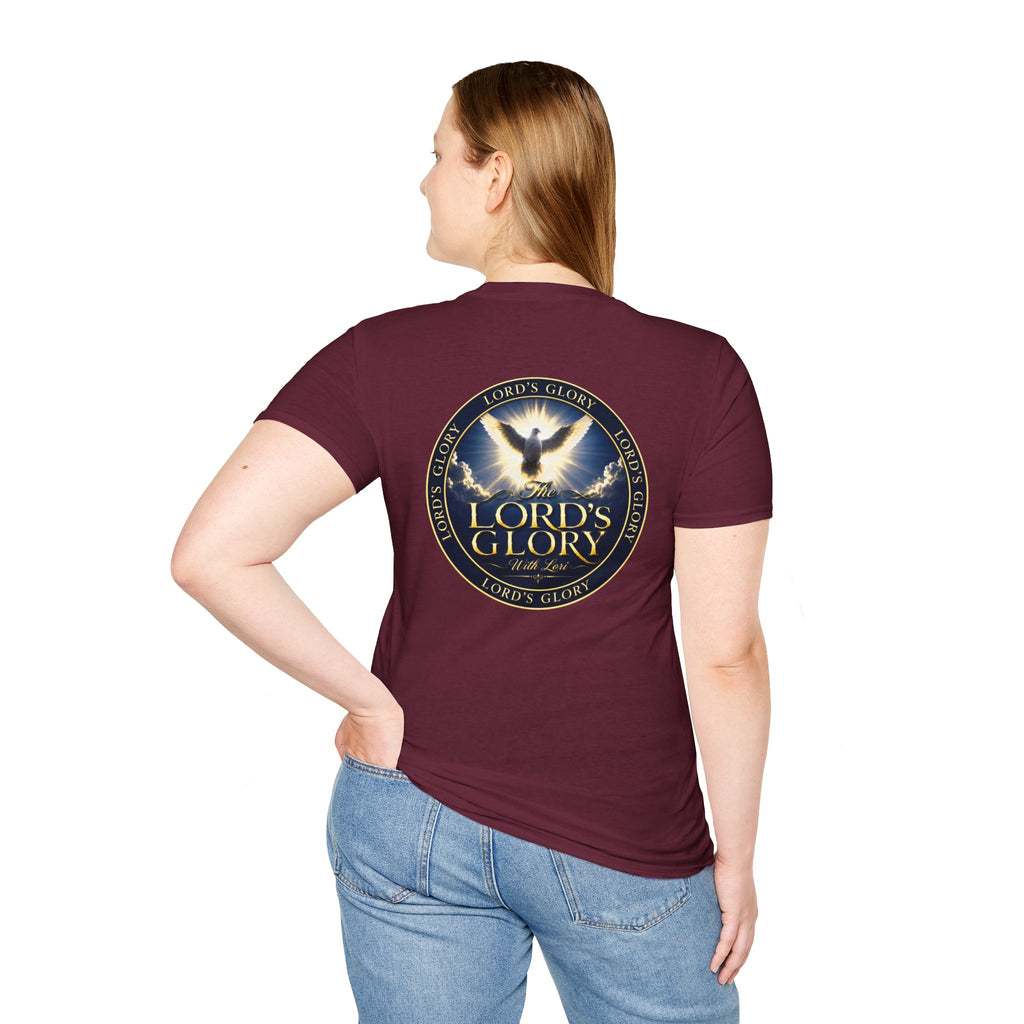 Lord's Glory with Lori Dove T‑Shirt — Christian Faith Logo Tee