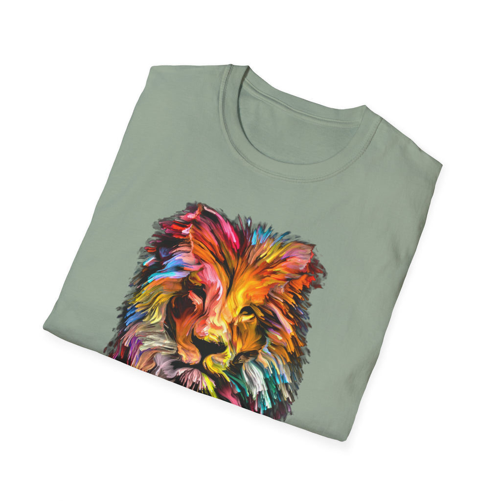 Lion of Judah Colorful Lion T-Shirt — "The Lion of Judah / Aryeh Yehudah" Graphic Tee