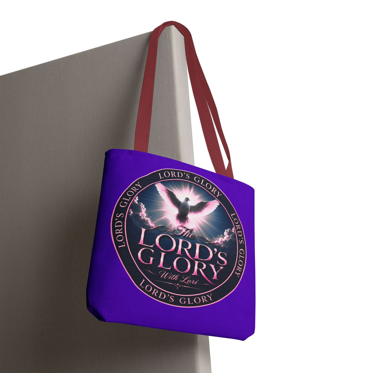 Inspirational 'The Lord's Glory with Lori' Tote Bag — Christian Faith AOP Shopper