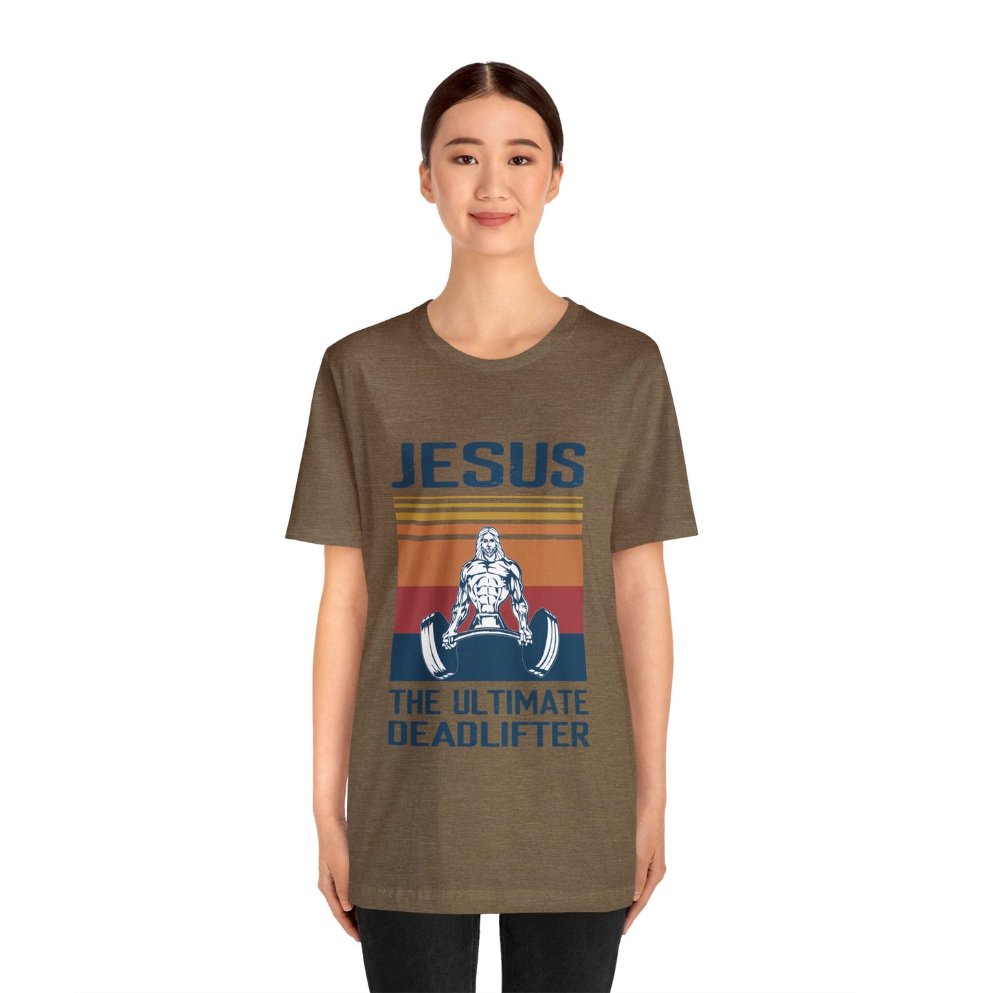 JESUS The Ultimate Dead Lifter - Unisex Jersey Short Sleeve Tee