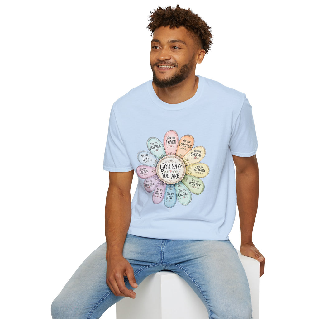 God Says You Are Loved Inspirational Christian T-Shirt