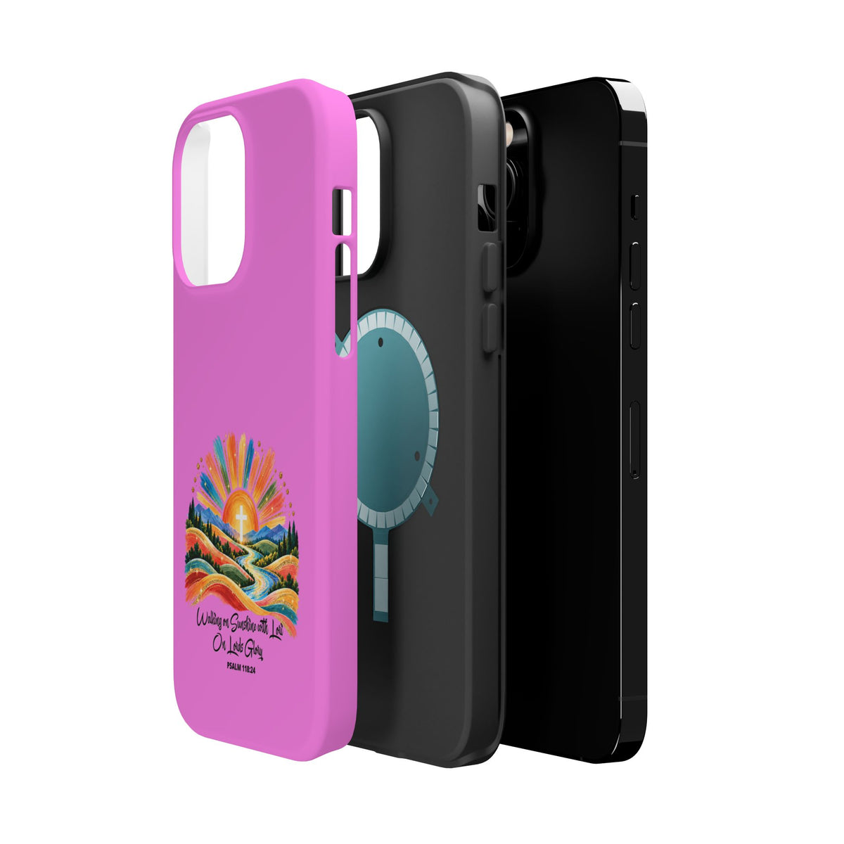 Magnetic Phone Case – “Walking on Sunshine with Lords Glory” Sunrise Design