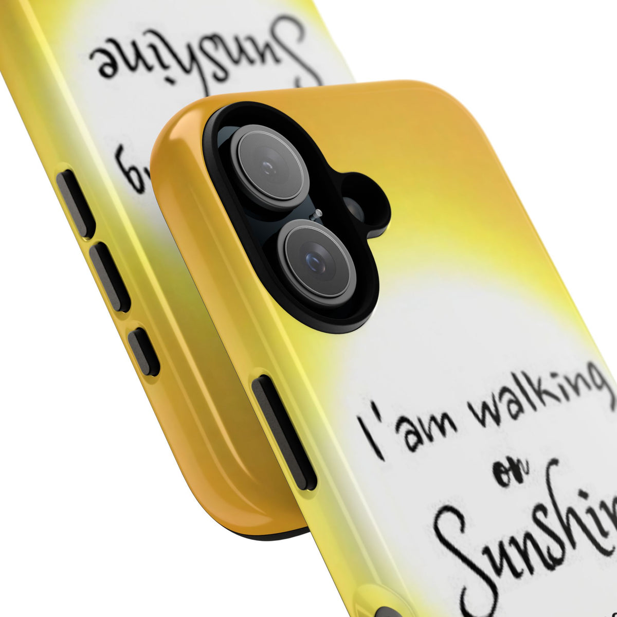 Walking on Sunshine Psalm 118:24 Christian Phone Case — Inspirational Yellow Tough Case