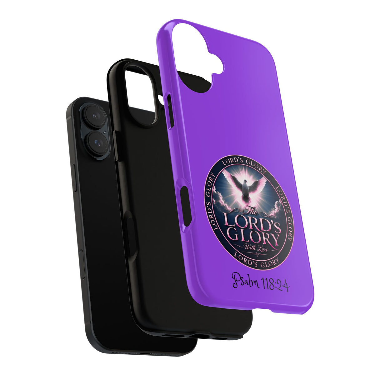 Christian Phone Case – "Lord's Glory with Lori" Dove Design Tough Case (Protective Phone Cover)