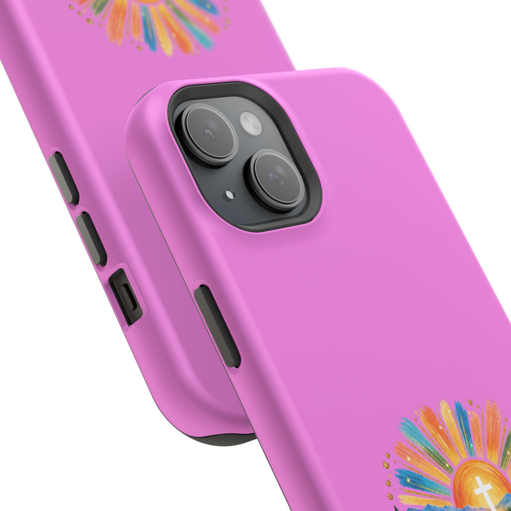 Magnetic Phone Case – “Walking on Sunshine with Lords Glory” Sunrise Design