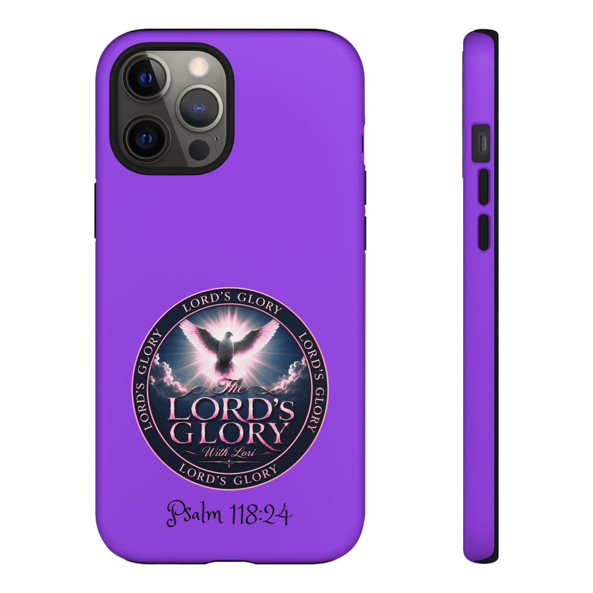 Christian Phone Case – "Lord's Glory with Lori" Dove Design Tough Case (Protective Phone Cover)