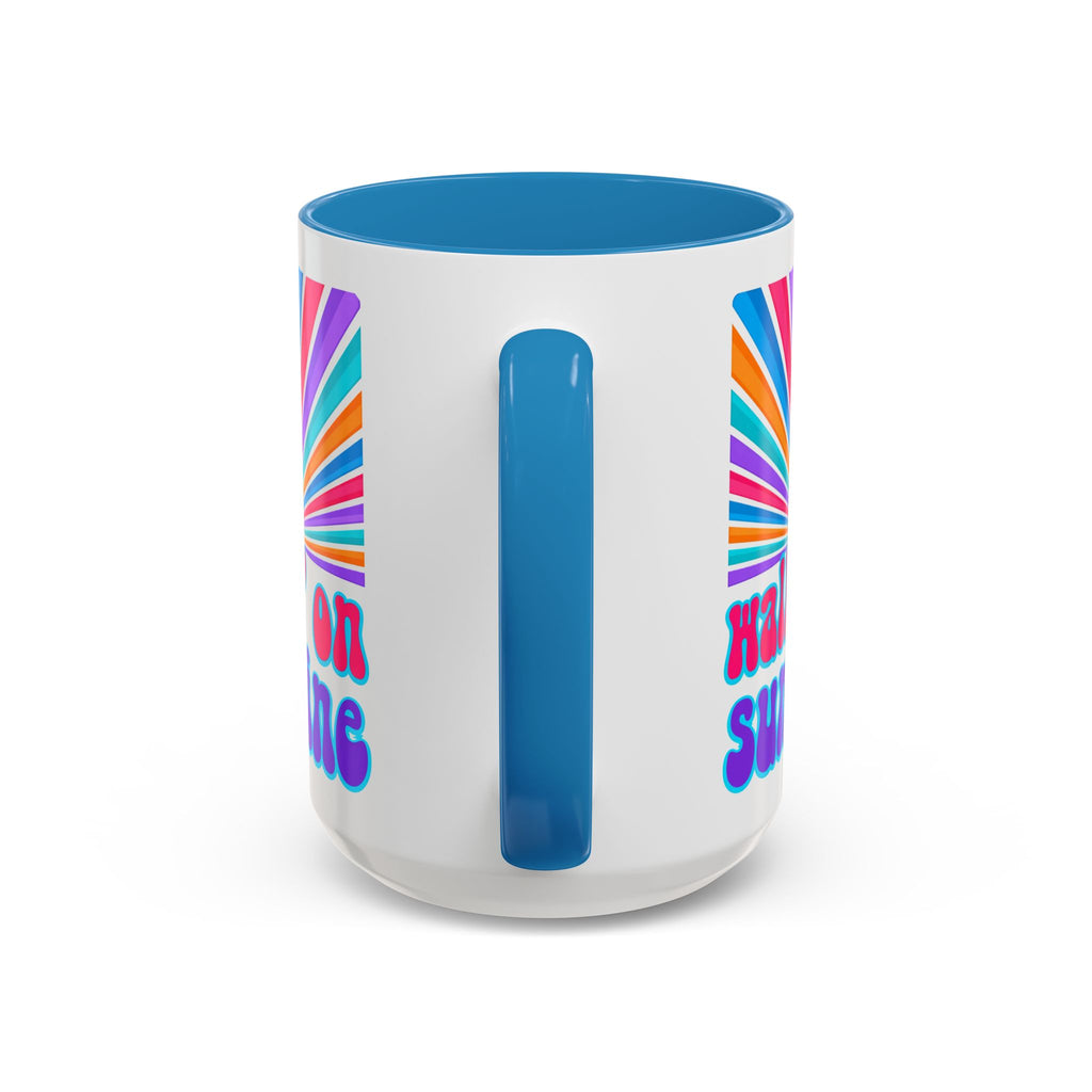 Coffee Mug — "Walkin' on Sunshine" Retro Psalm 118:24 Accent Mug
