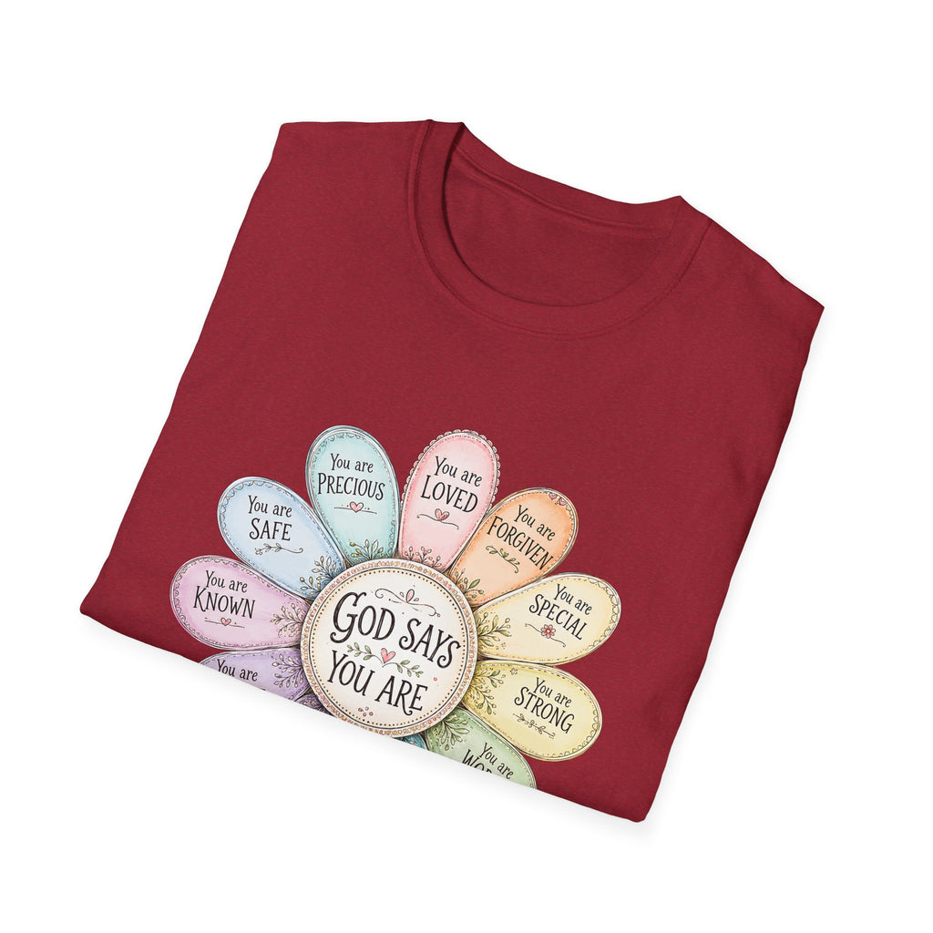God Says You Are Loved Inspirational Christian T-Shirt