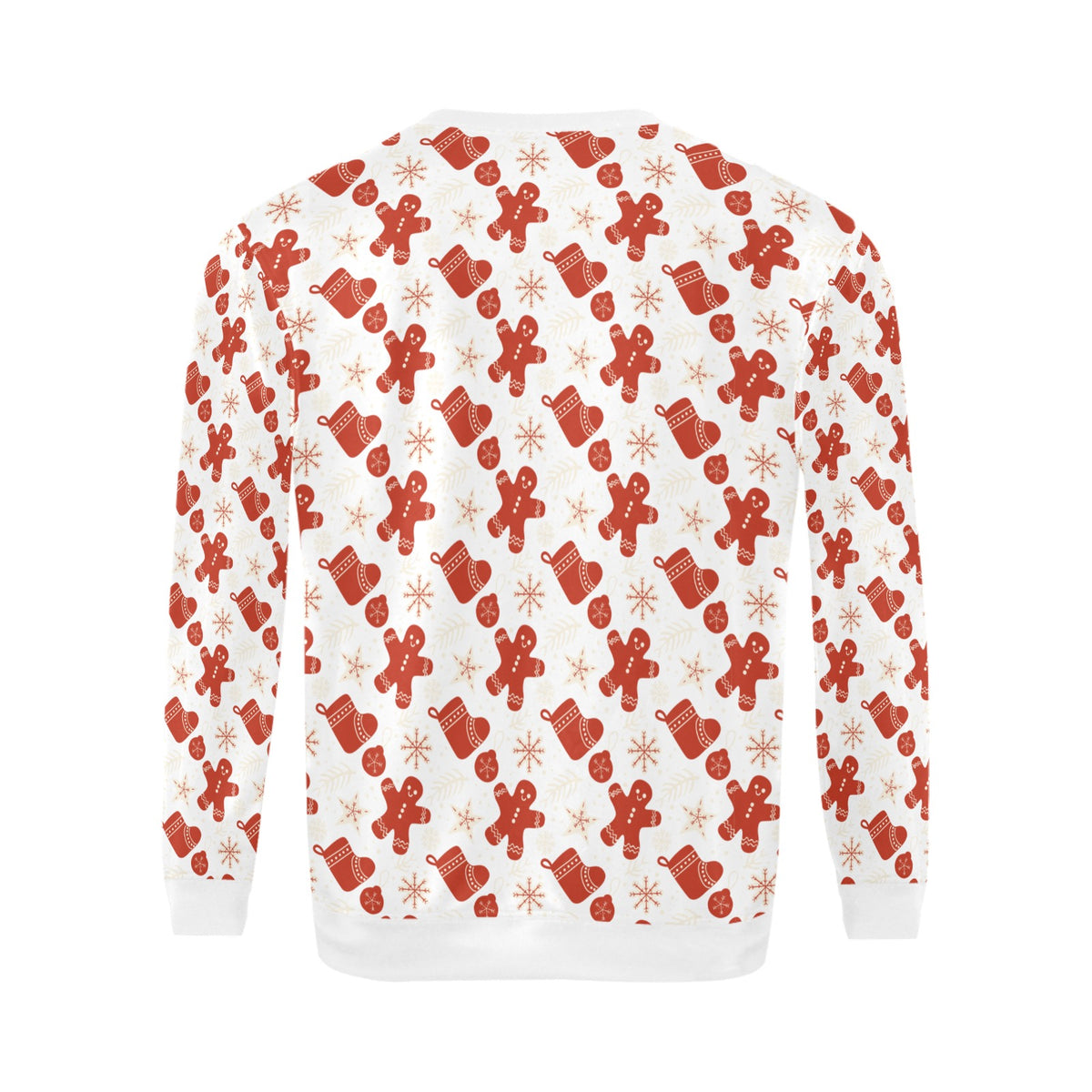 Men's Gingerbread Man Christmas crew neck sweatshirt USA