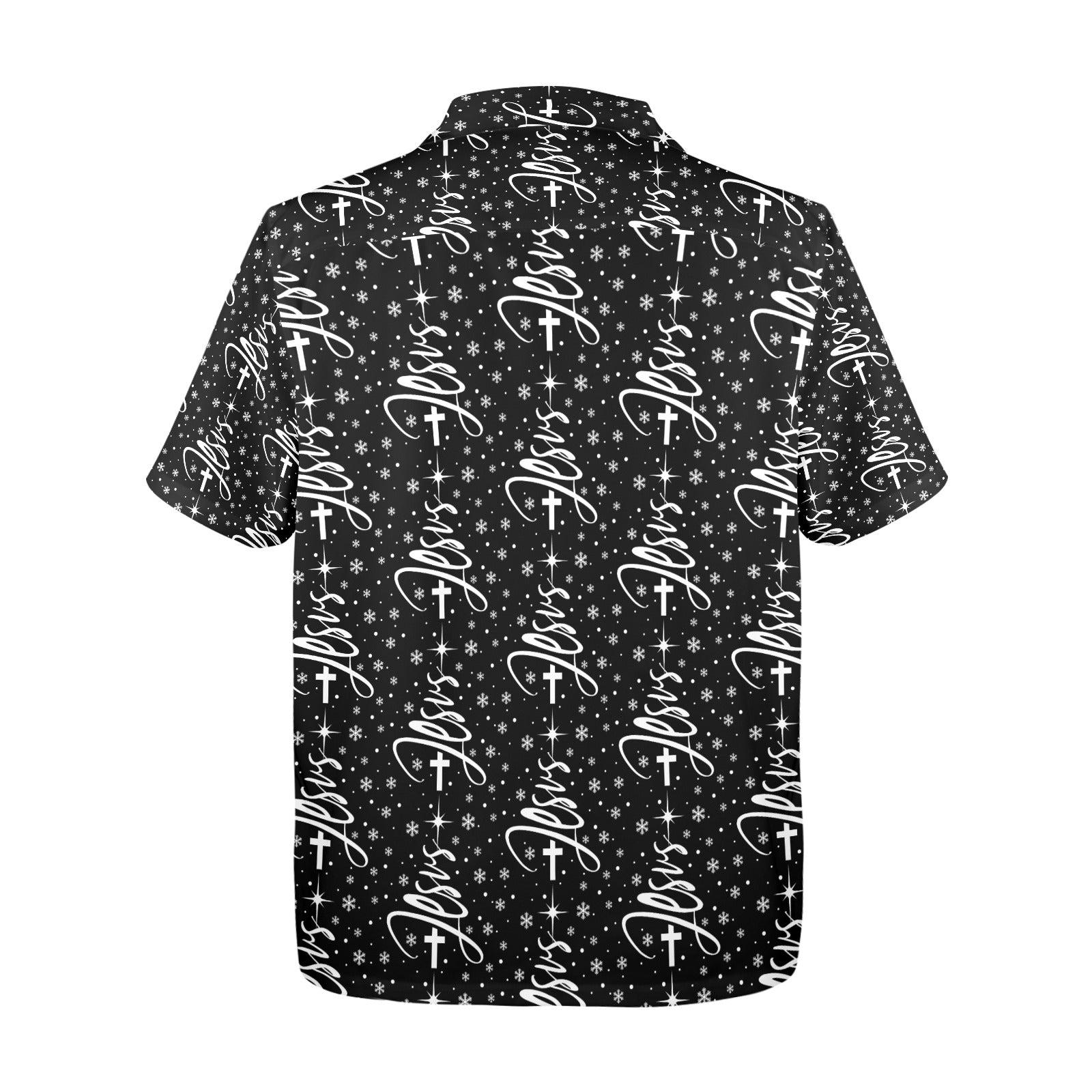 Men's All Over Print Jesus Christmas Dress Shirt Made In USA
