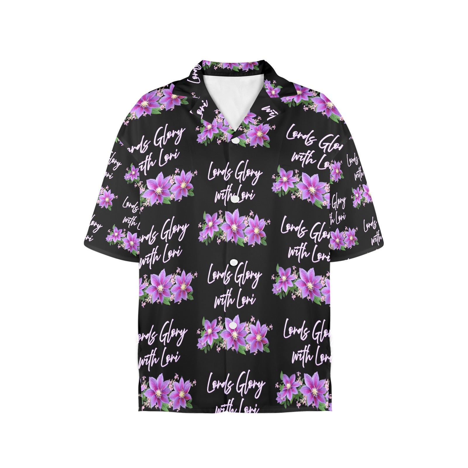 Lords Glory with Lori Women's All Over Print Hawaiian Shirt （Made in USA Ships to USA Only）