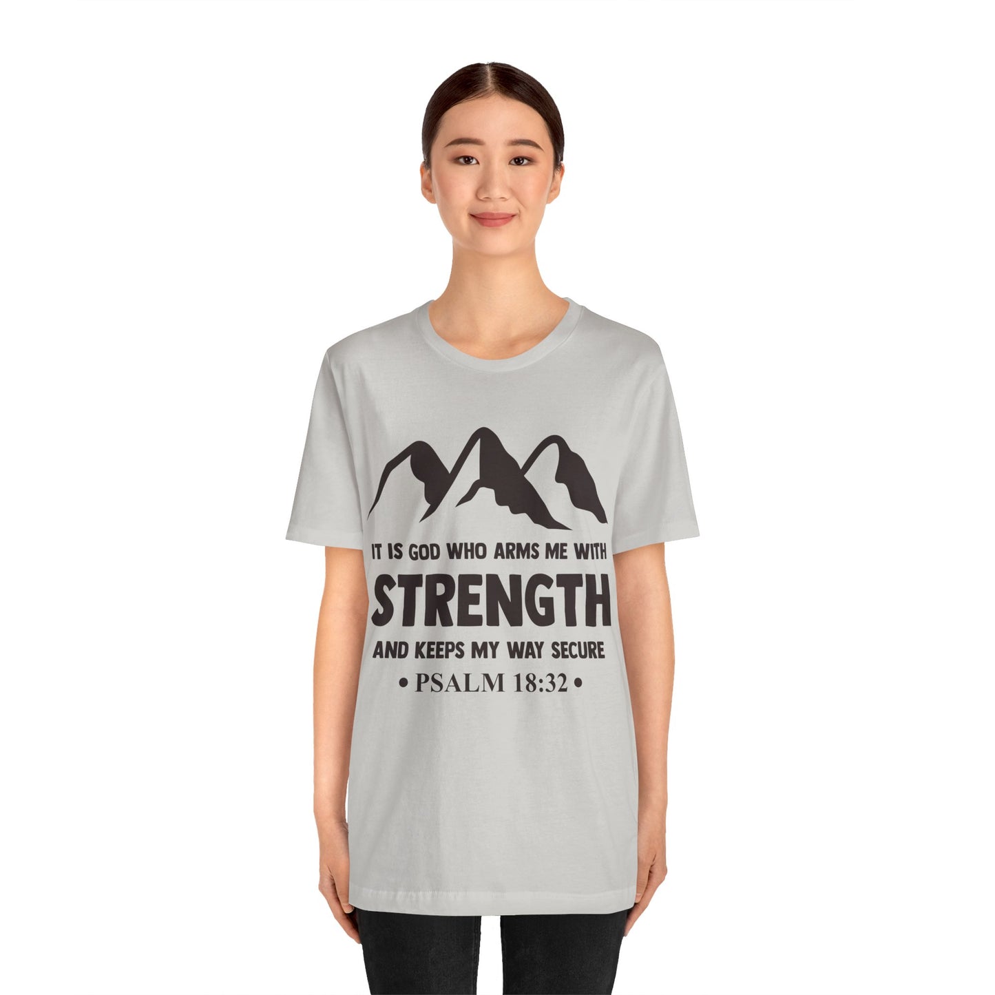 Strength in GOD - Unisex Jersey Short Sleeve Tee