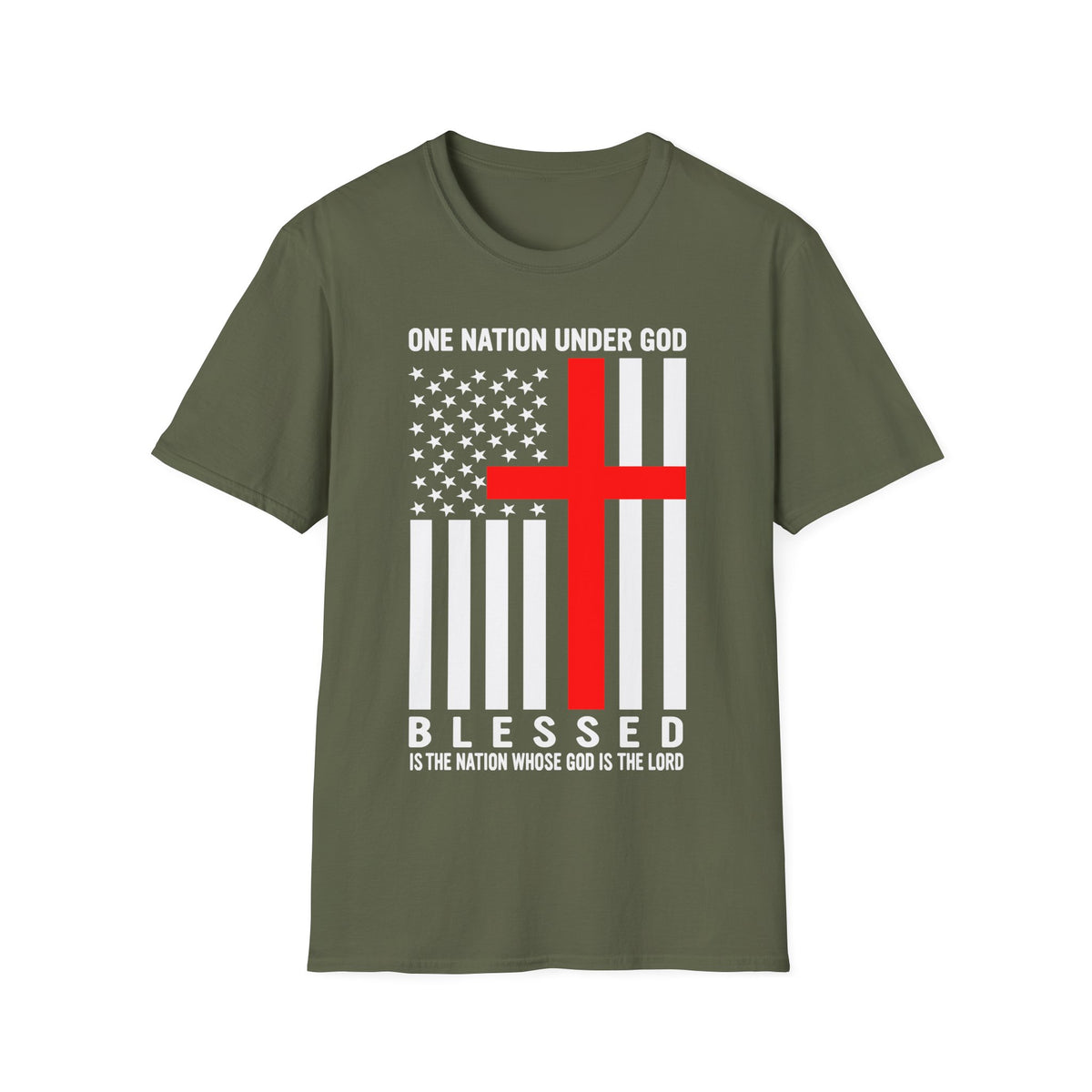 One Nation Under GOD - Mens Womans Softstyle T-Shirt