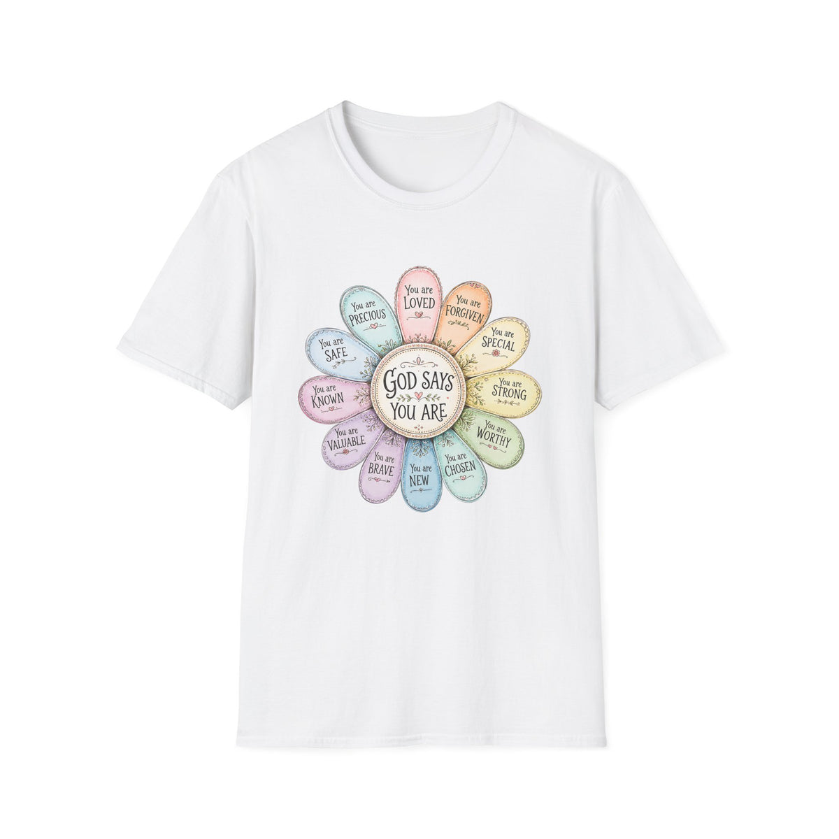 God Says You Are Loved Inspirational Christian T-Shirt