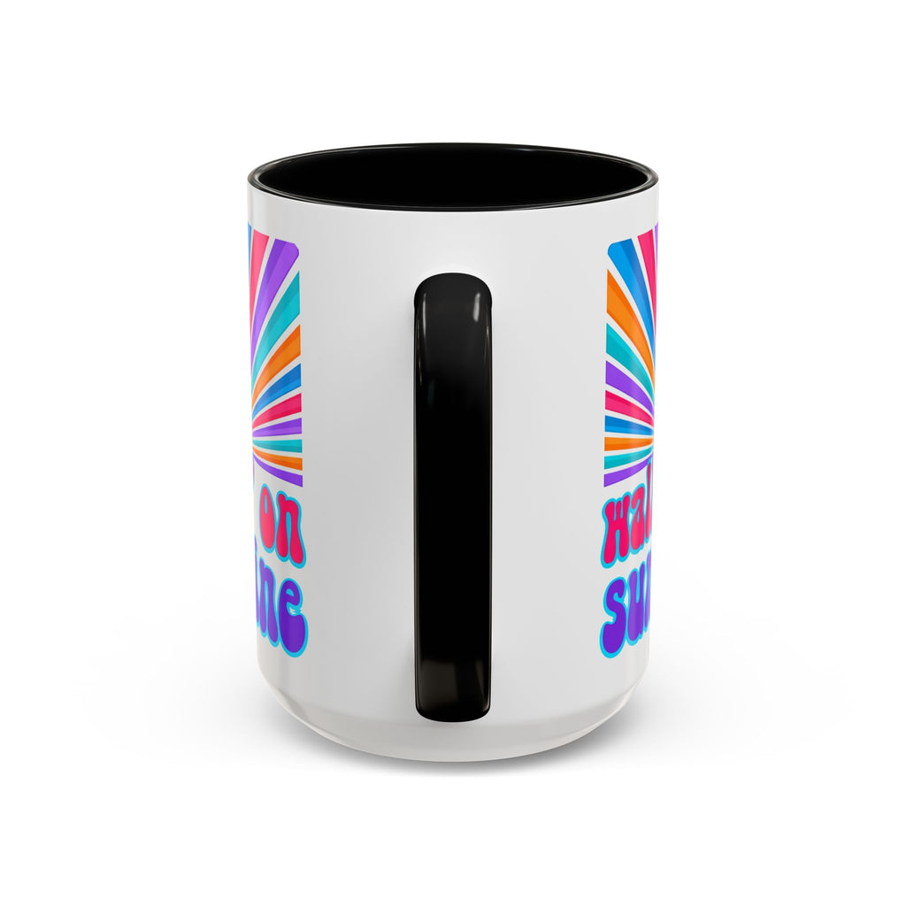 Coffee Mug — "Walkin' on Sunshine" Retro Psalm 118:24 Accent Mug
