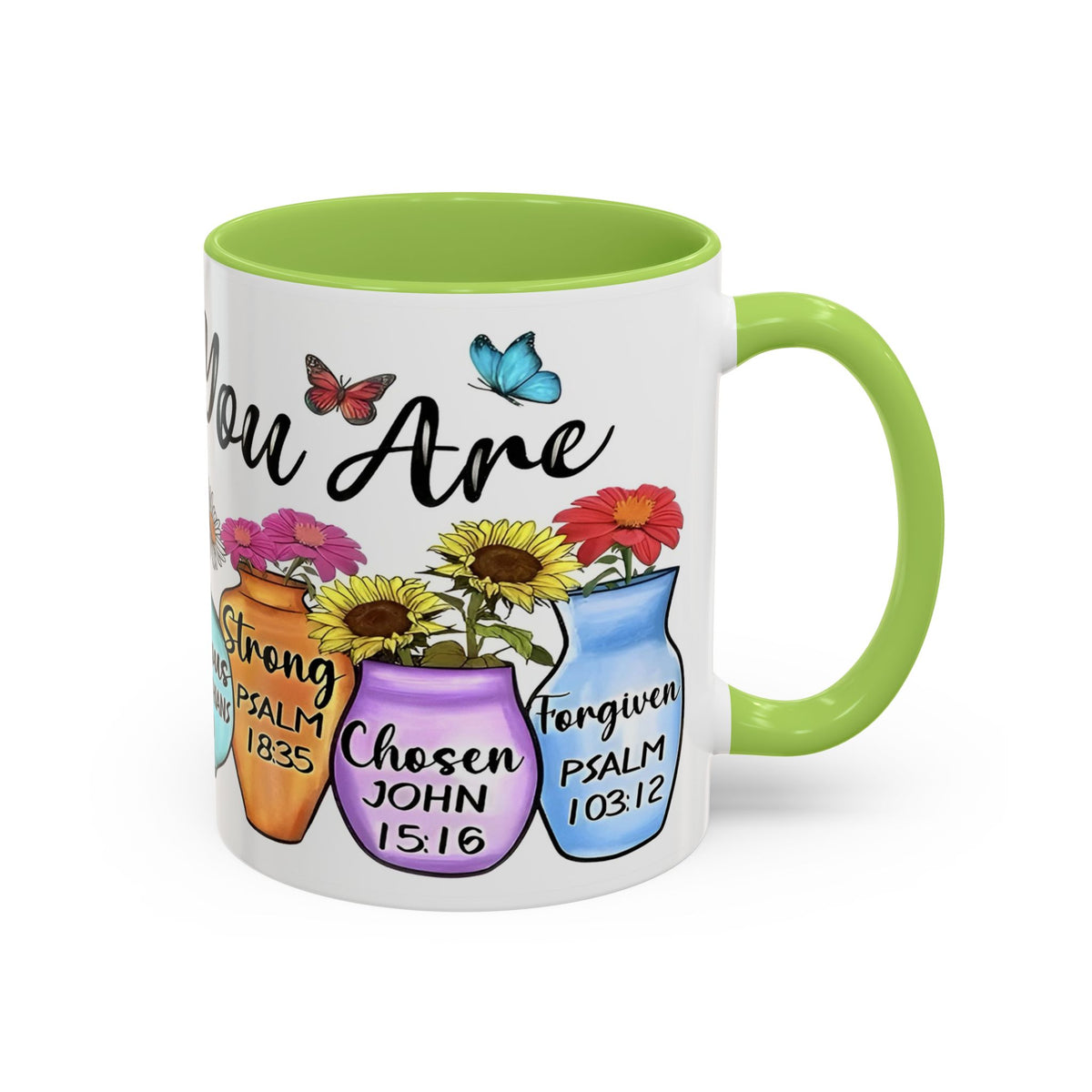 God Says You Are - You Are Loved Christian Bible Verse Coffee Mug