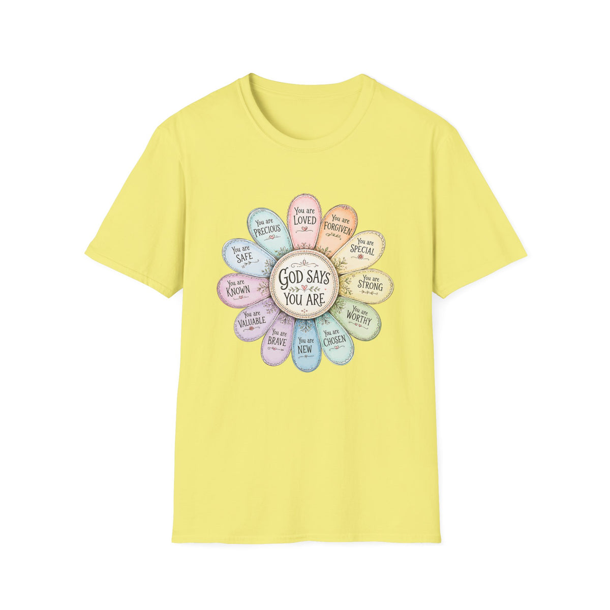 God Says You Are Loved Inspirational Christian T-Shirt