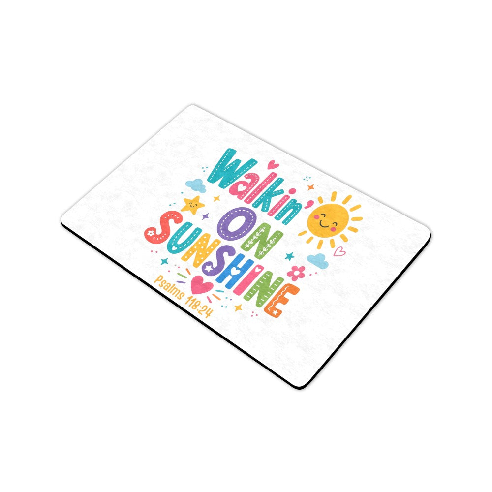 Walking on Sunshine Doormat 23.6"x15.7"  Made In USA