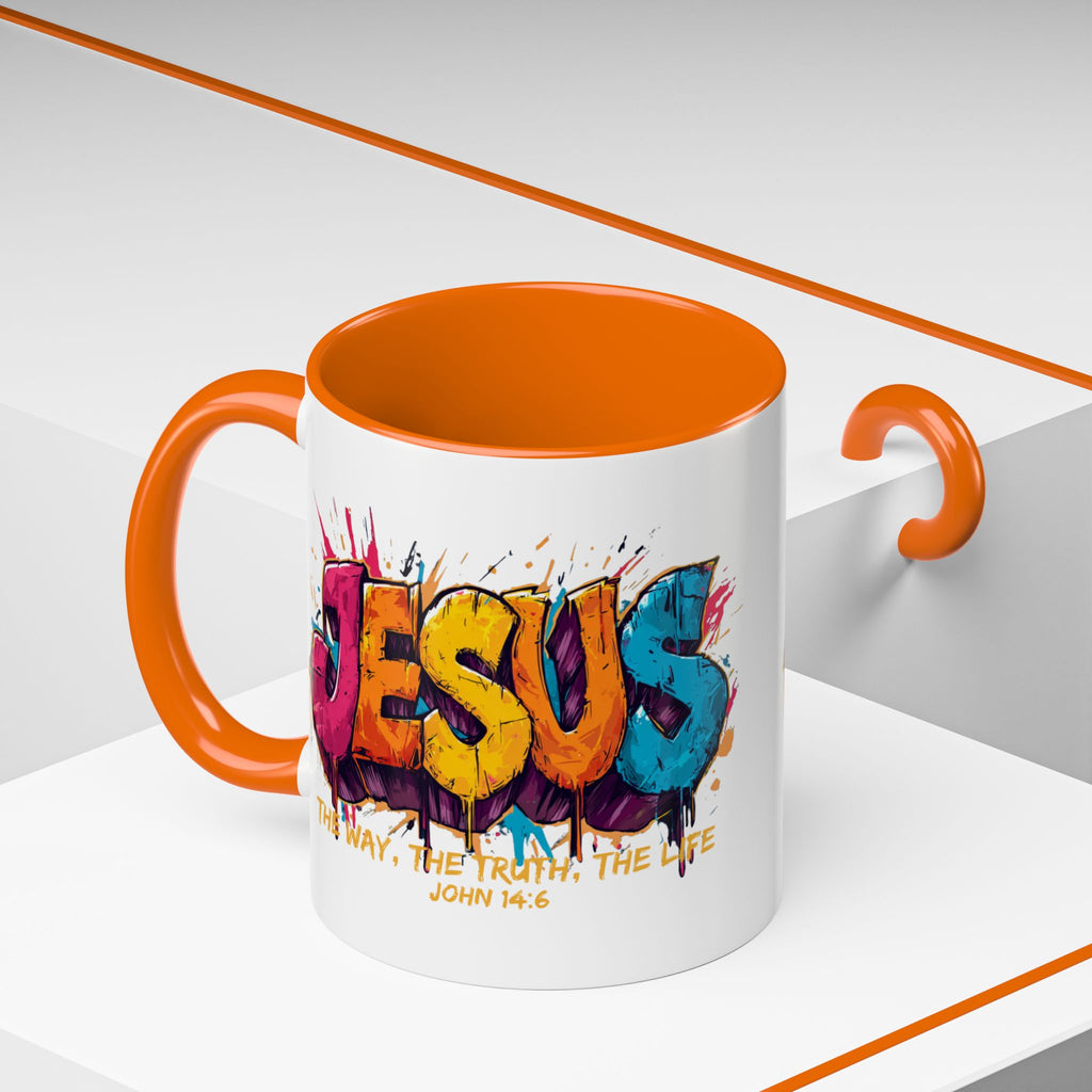 Jesus Graffiti Mug | Accent Coffee Mug 11oz 15oz