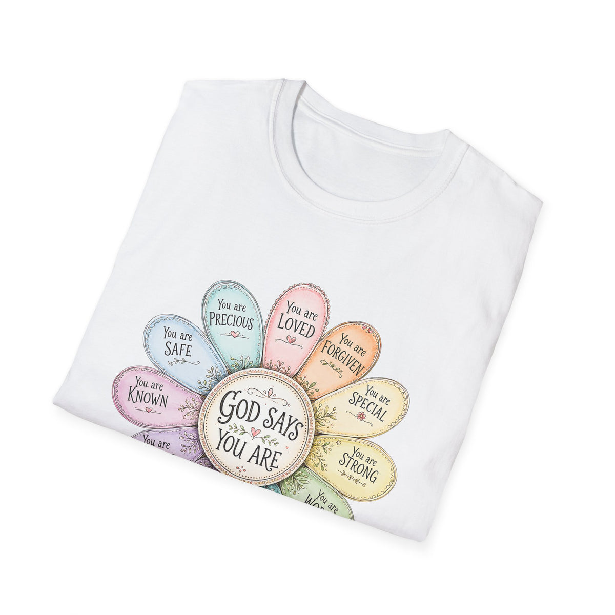 God Says You Are Loved Inspirational Christian T-Shirt
