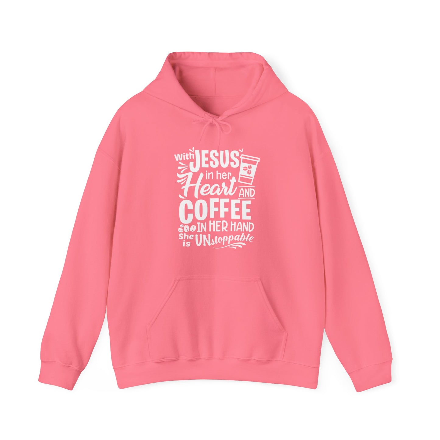 JESUS and Coffee Many Colors - Unisex Heavy Blend™ Hooded Sweatshirt