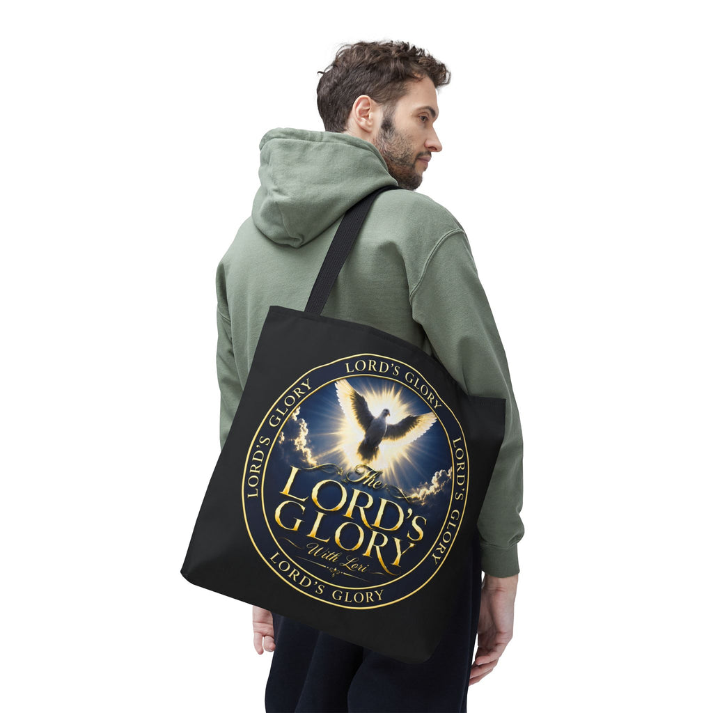Tote Bag — "The Lord's Glory with Lori" Christian Dove Tote (Faith-Inspired Church Bag)