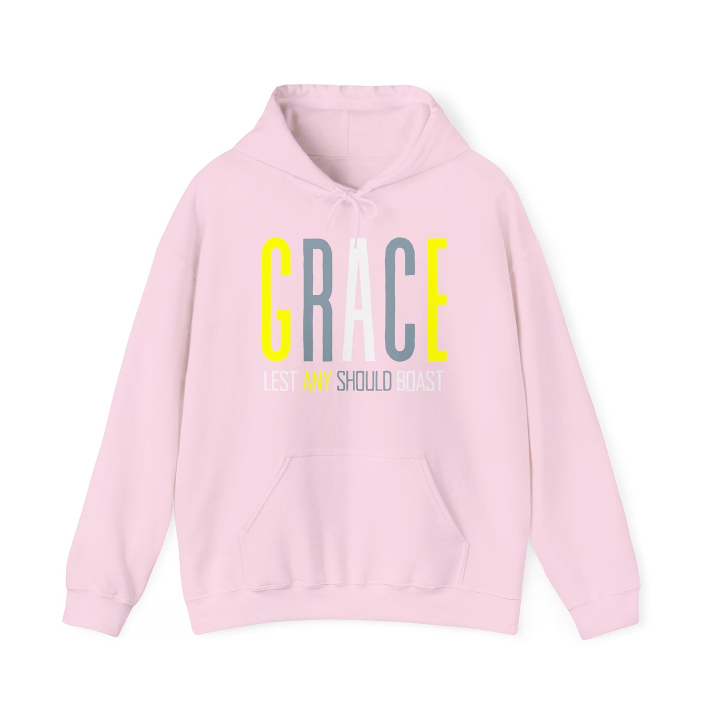 GRACE Lest Any Should Boast - Men's and Woman's Heavy Blend Hooded Sweatshirt