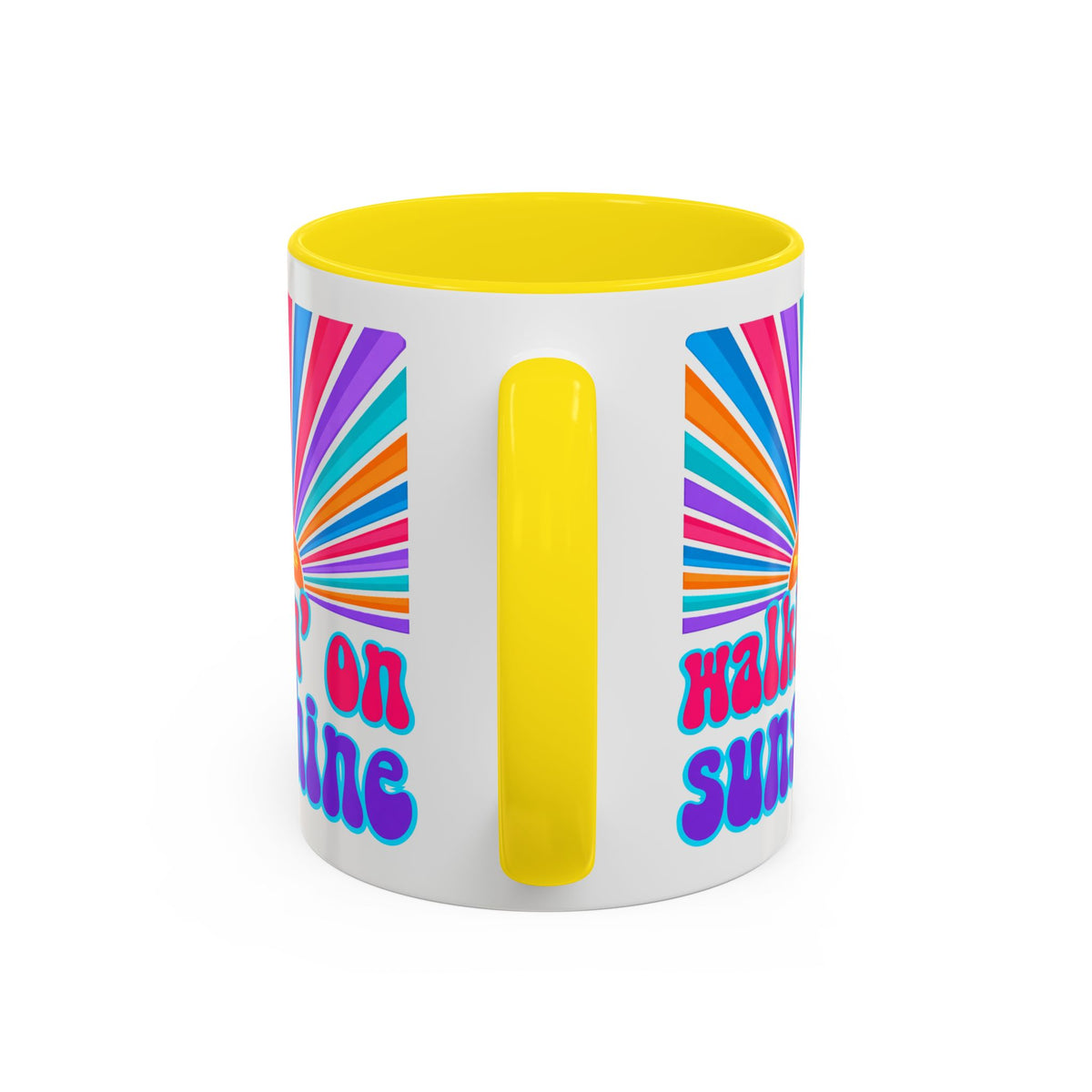 Coffee Mug — "Walkin' on Sunshine" Retro Psalm 118:24 Accent Mug
