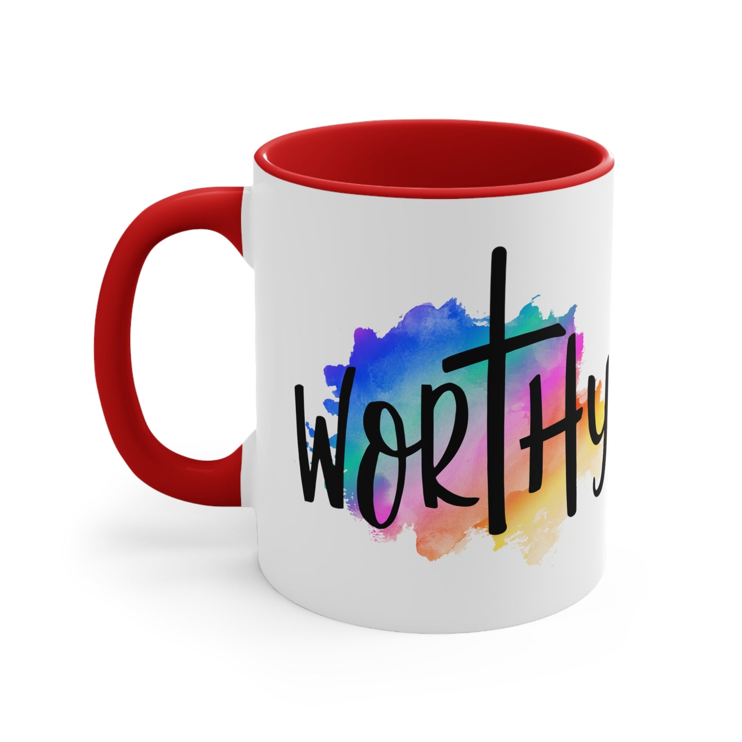 WORTHY - 5 Colors Accent Coffee Mug, 11oz