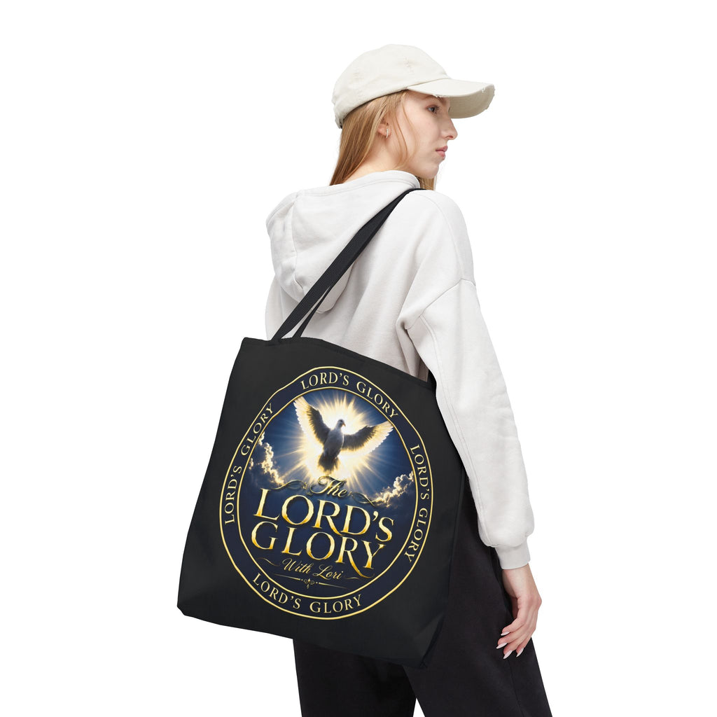 Tote Bag — "The Lord's Glory with Lori" Christian Dove Tote (Faith-Inspired Church Bag)