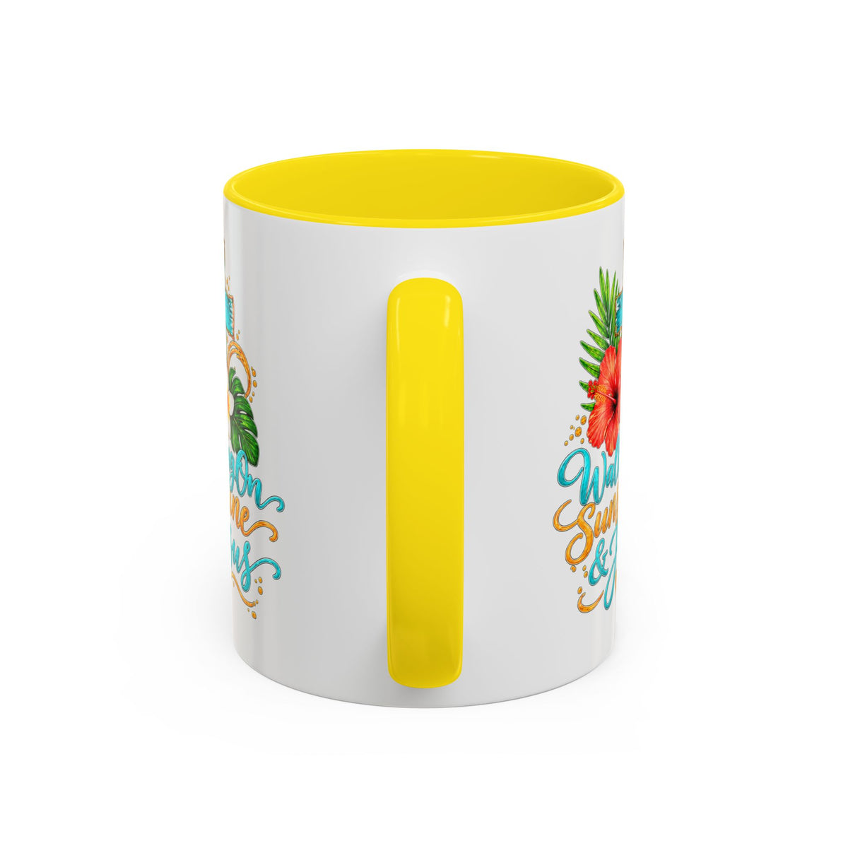 Walking on Sunshine & Jesus Coffee Mug – Floral Cross Accent Mug