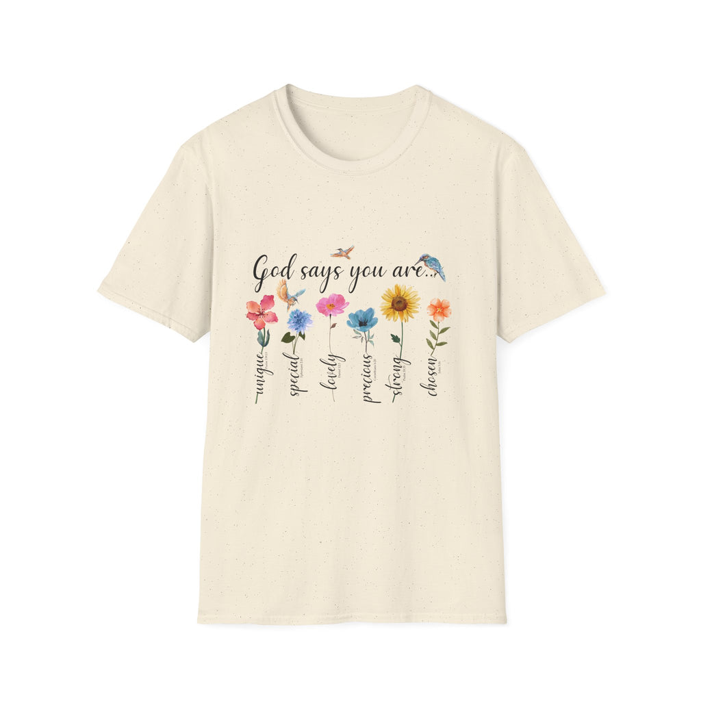 God Says You Are Loved Wildflower T-Shirt