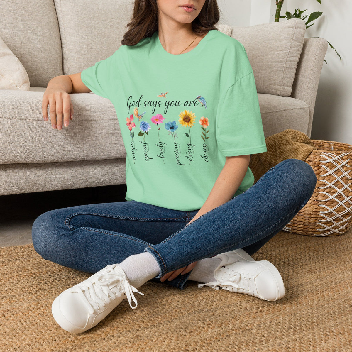 God Says You Are Loved Wildflower T-Shirt