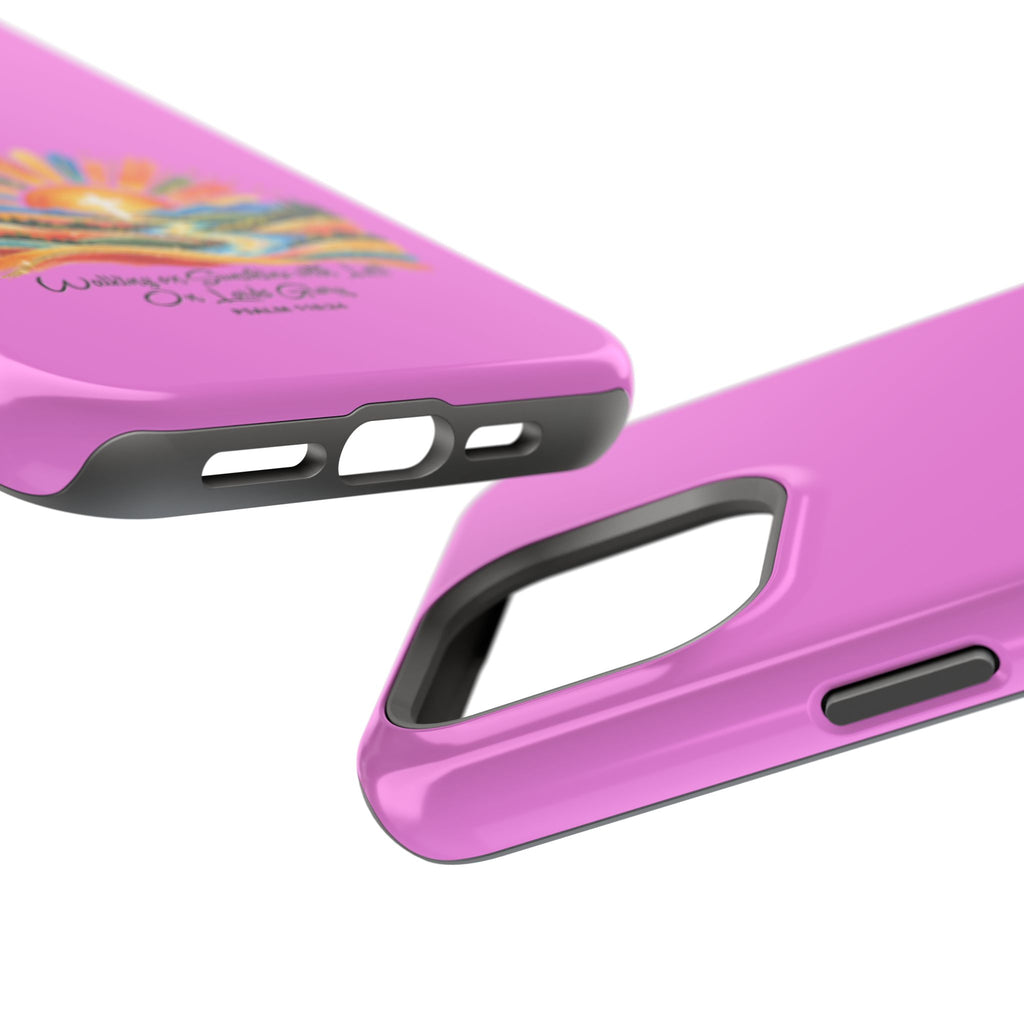 Magnetic Phone Case – “Walking on Sunshine with Lords Glory” Sunrise Design