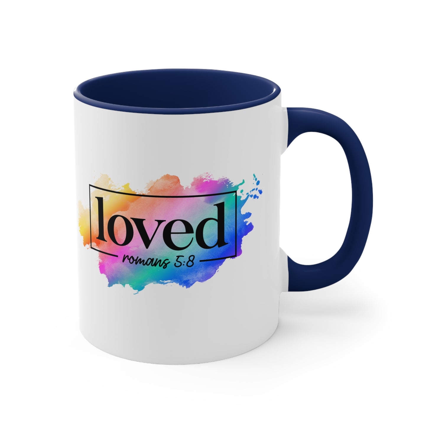 LOVED - 5 Colors Accent Coffee Mug, 11oz